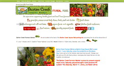 Desktop Screenshot of bartoncreekfarmersmarket.org